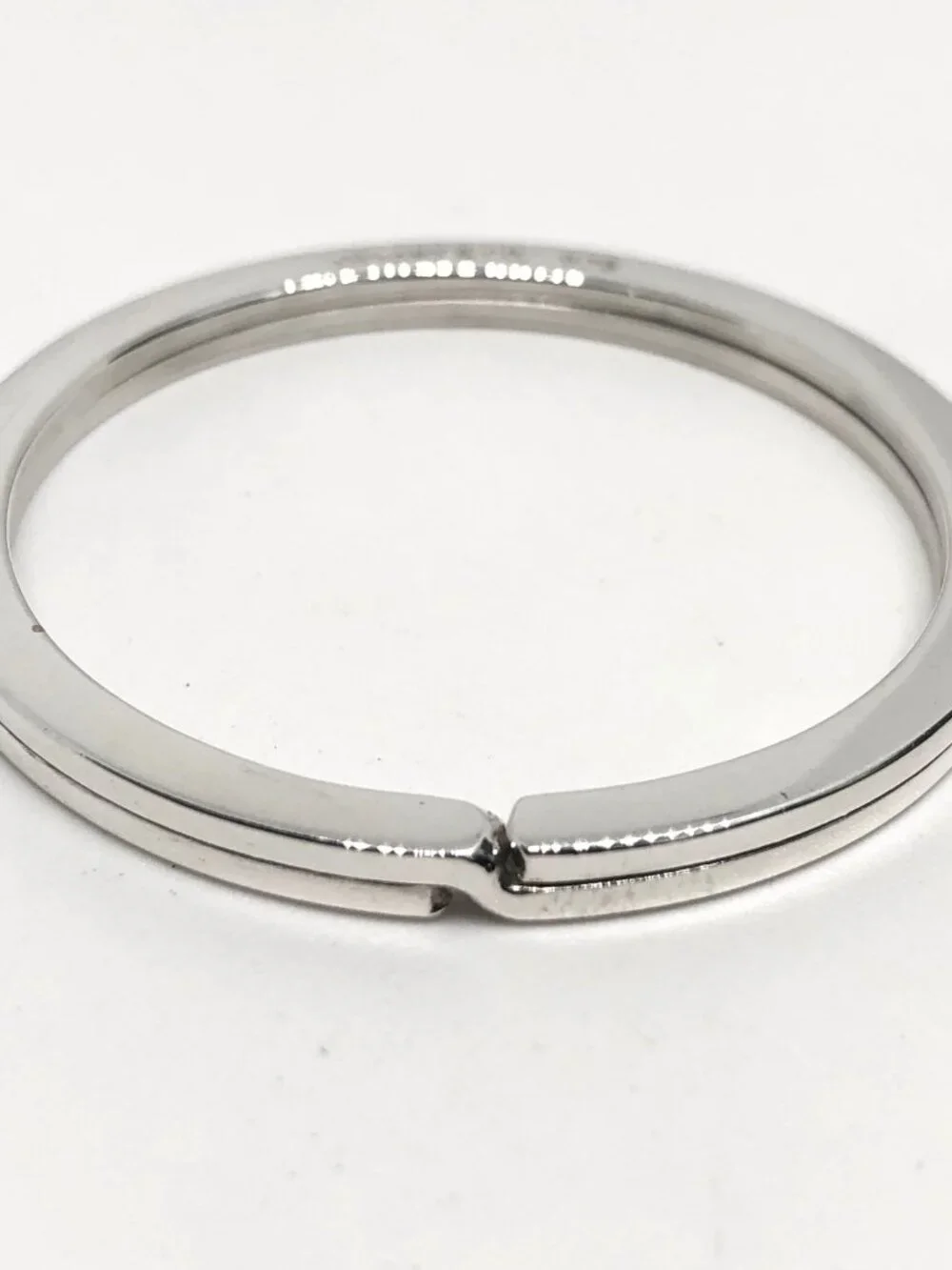 Tiffany & Co. 925 Sterling Silver Split Key Ring Keychain Key Tag Extra LARGE